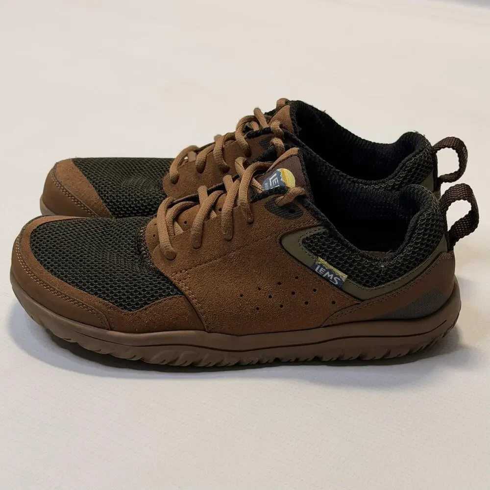 Lems Primal Zen Woodland Shoes Mens Size 8.5 Brown Mesh Trail Sneaker LM220915